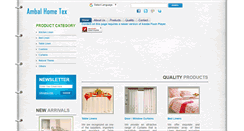 Desktop Screenshot of ambalhometex.com